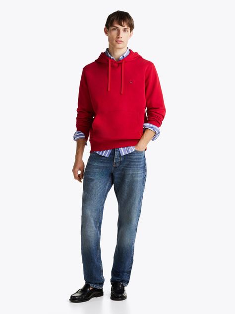 Polerón Hoodie Logo Bordado XLD Rojo Tommy Hilfiger-1