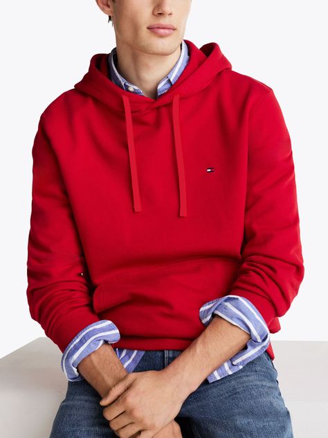 Polerón Hoodie Logo Bordado XLD Rojo Tommy Hilfiger-3
