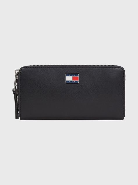Billetera Pillow Con Cierre Negro Tommy Jeans-0