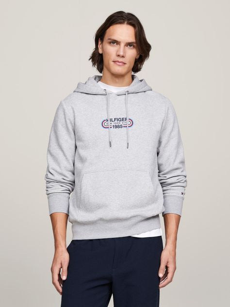 Polerón Hoodie Logo Sport Gráfico Gris Tommy Hilfiger-0