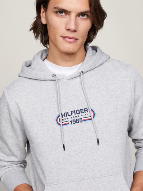 Polerón Hoodie Logo Sport Gráfico Gris Tommy Hilfiger-3