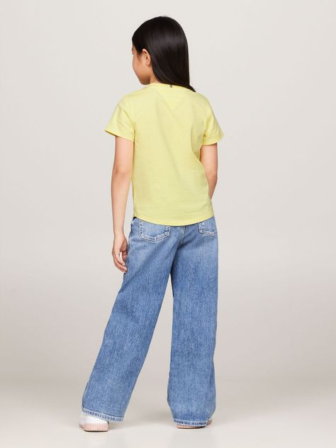 Polera Logo De Corazon Vinyl Amarillo Tommy Hilfiger-2