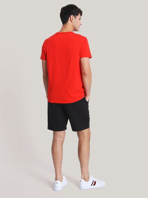 Polera Essential Cotton C-Neck Slim Fit Rojo Tommy Hilfiger-2