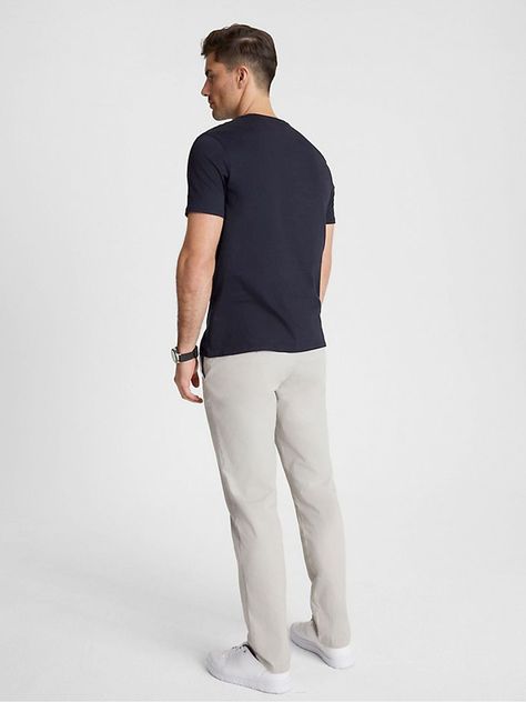 Polera Essential Cotton C-Neck Slim Fit Azul Tommy Hilfiger-2