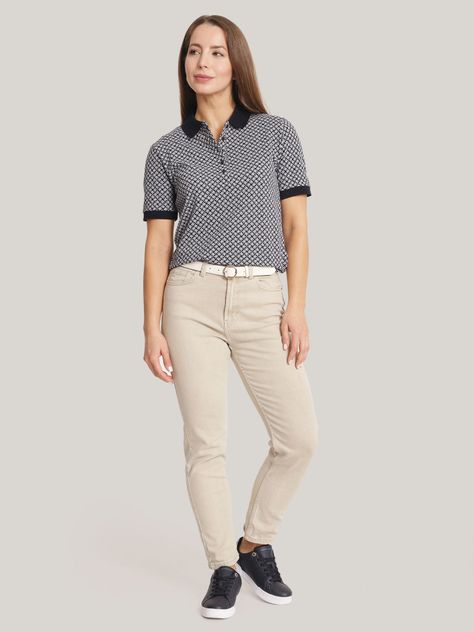 Polo Diseño Monogram Regular Fit Azul Tommy Hilfiger-1