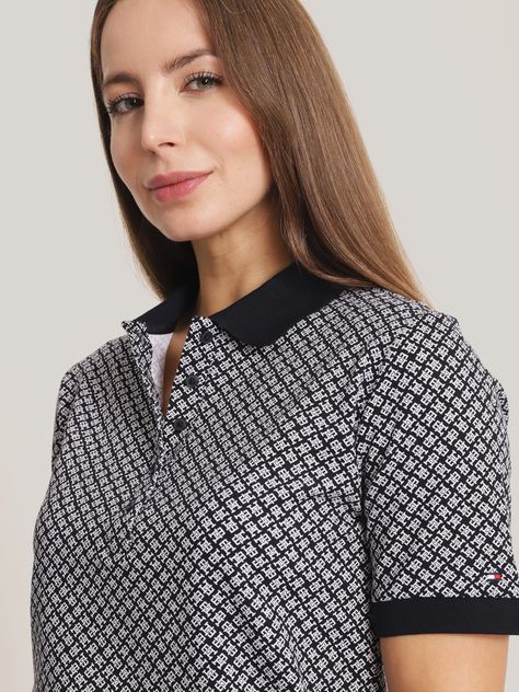 Polo Diseño Monogram Regular Fit Azul Tommy Hilfiger-3
