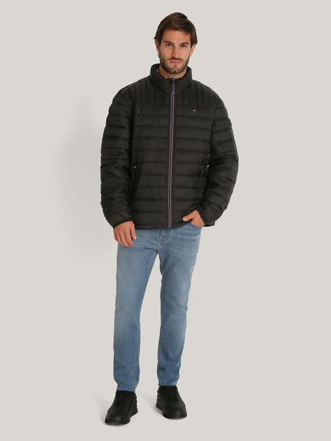 Parka Weight Quilted Negro Tommy Hilfiger-1