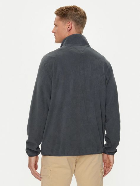 Polerón Solid Con Medio Cierre Negro Tommy Hilfiger-2