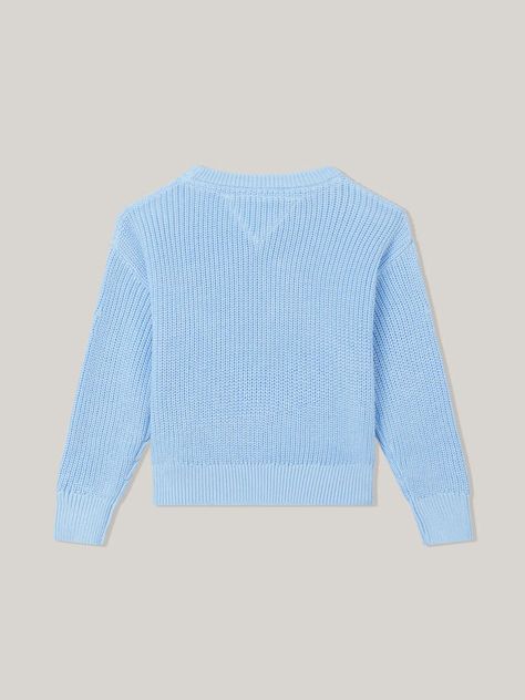 Sweater De Niña Essential Amplio Celeste Tommy Hilfiger-1
