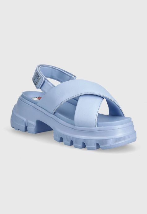 Sandalia Chunky City Celeste Tommy Hilfiger-0