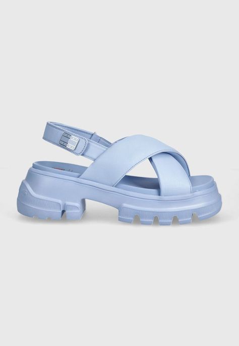 Sandalia Chunky City Celeste Tommy Hilfiger-1
