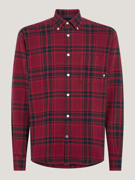 Camisa A Cuadros Escoceses Tonales Rojo Tommy Hilfiger-4