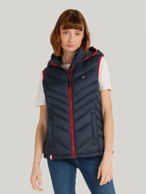 Parka Vest Light Weight Solid Azul Tommy Hilfiger-0