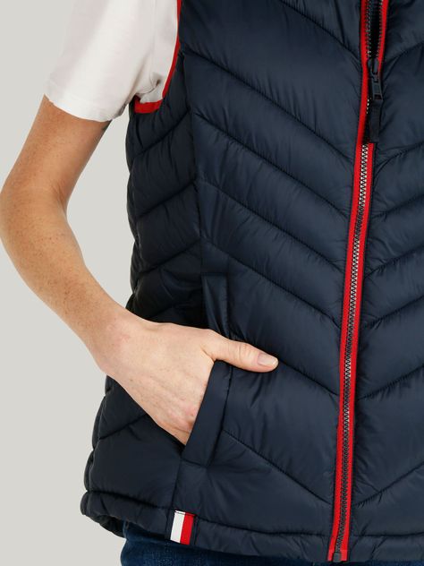 Parka Vest Light Weight Solid Azul Tommy Hilfiger-4