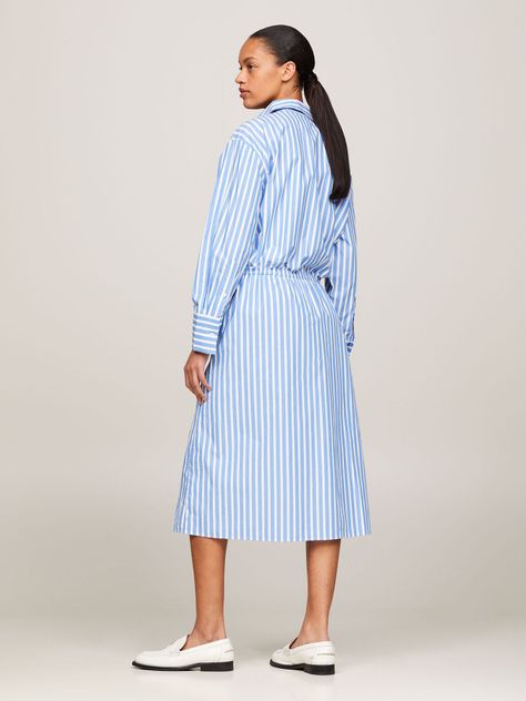 Vestido Camisero Monogram Celeste Tommy Hilfiger-1