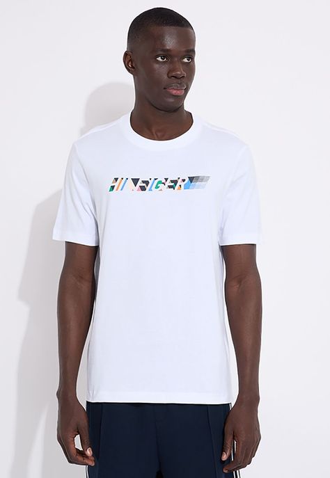 Polera Con Logo Multicolor Blanco Tommy Hilfiger-0