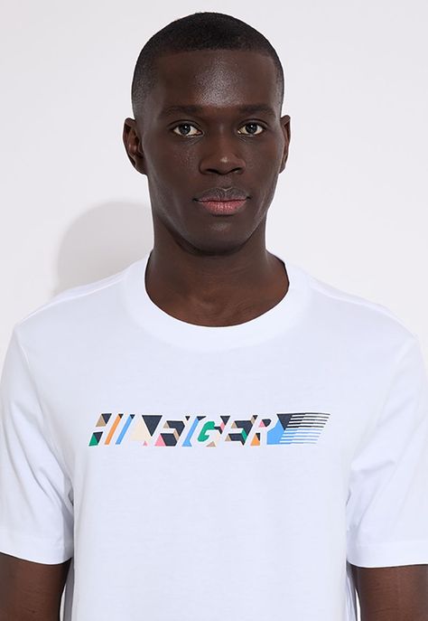 Polera Con Logo Multicolor Blanco Tommy Hilfiger-3
