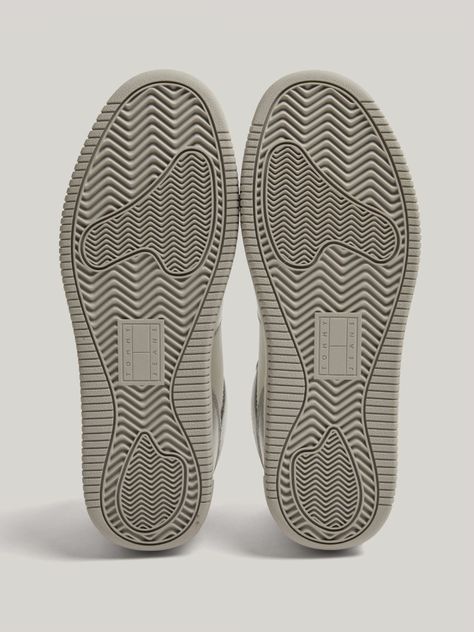 Zapatillas Retro De Cuero Gris Tommy Hilfiger-3