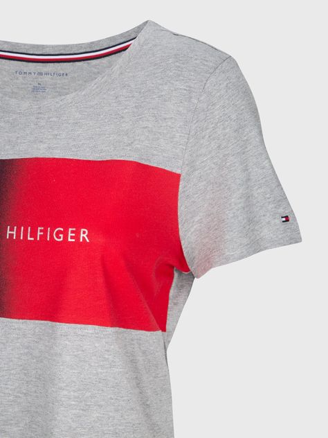 Polera Classics Flag Tonal Logo Gris Tommy Hilfiger-3