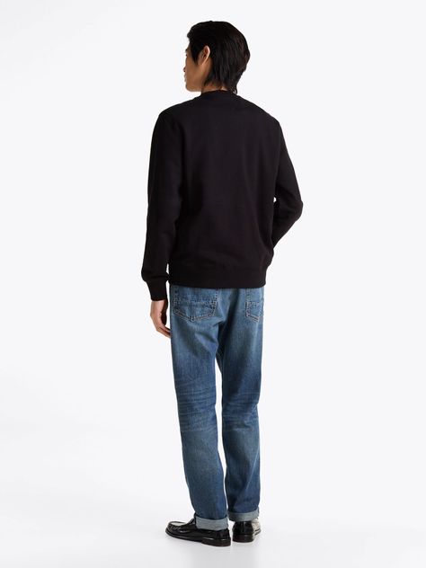 Polerón Solid Con Cuello Redondo Negro Tommy Hilfiger-2