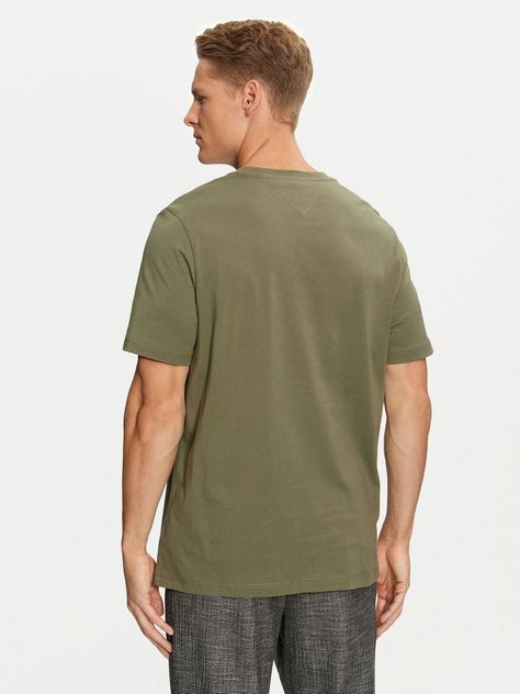 Polera Con Logo Monotype Verde Tommy Hilfiger-2