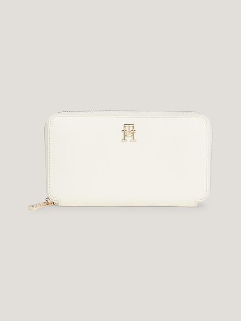 Billetera Iconic Con Cierre Blanco Tommy Hilfiger-0