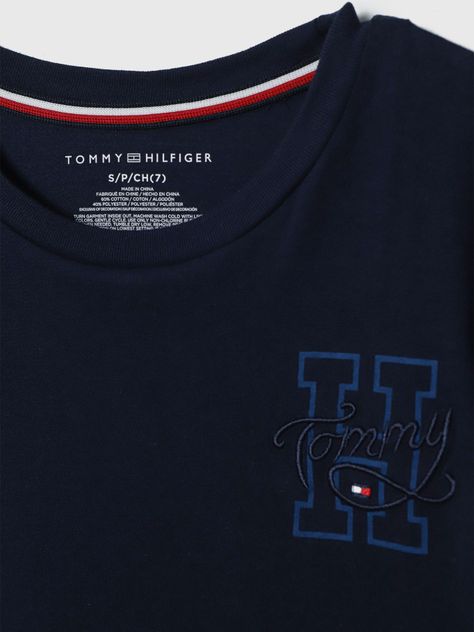 Polera Classic - Logo Azul Tommy Hilfiger-3