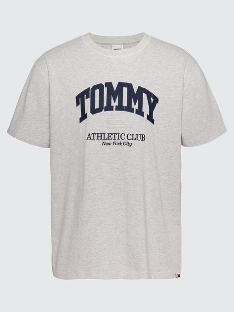 Polera Con Logo Universitario Gris Tommy Jeans-4