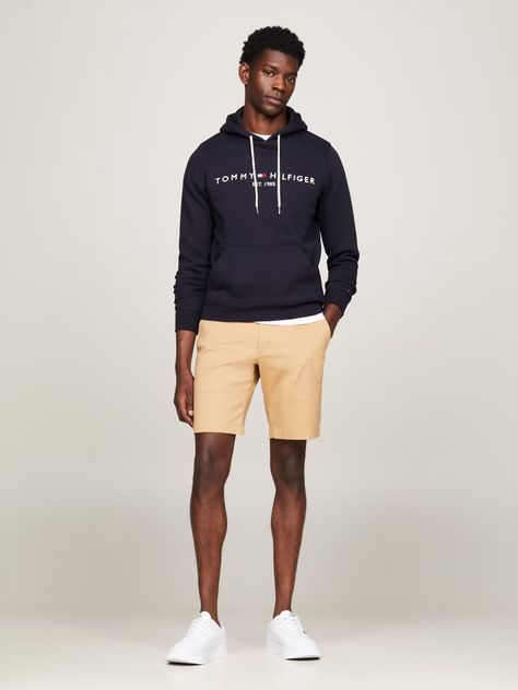 Polerón Hoodie Essential Logo Azul Tommy Hilfiger-2