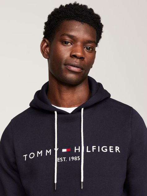 Polerón Hoodie Essential Logo Azul Tommy Hilfiger-3