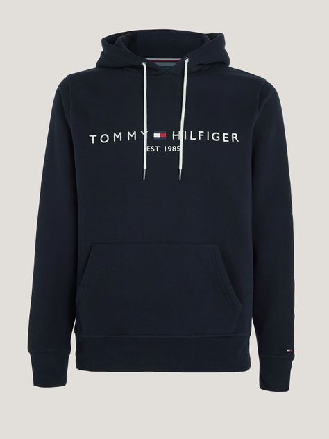 Polerón Hoodie Essential Logo Azul Tommy Hilfiger-4