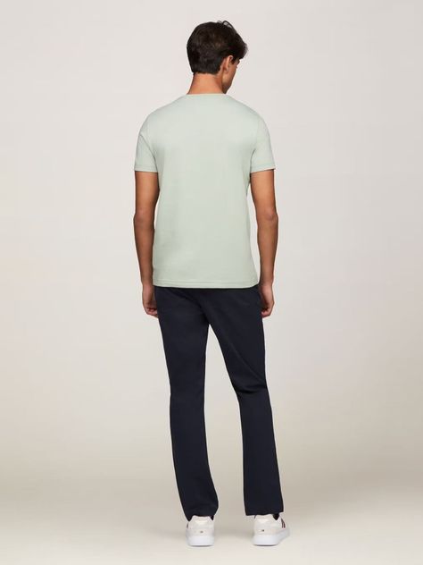 Polera Essential Cotton C-Neck Slim Fit Verde Tommy Hilfiger-2
