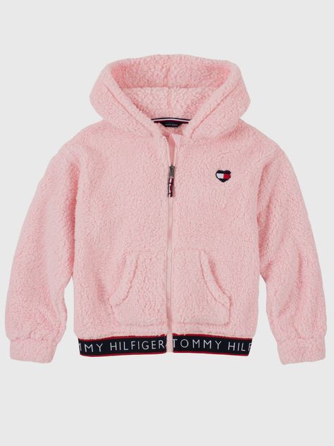 Polerón Hoodie Sherpa Solid Rosado Tommy Hilfiger-0