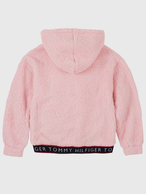 Polerón Hoodie Sherpa Solid Rosado Tommy Hilfiger-1