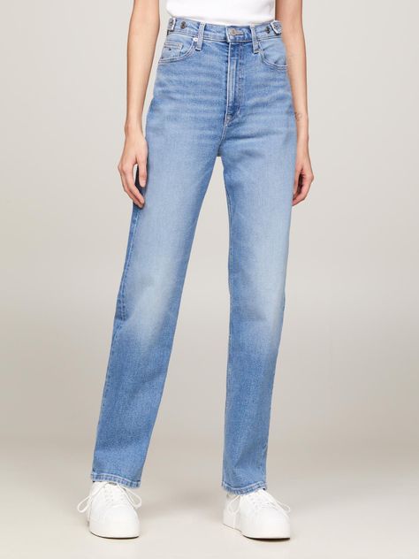 Jeans Julie Straight Talle Superalto Azul Tommy Jeans-0