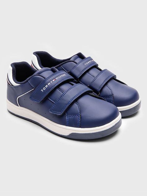 Zapatillas Con Velcro Solid Azul Tommy Hilfiger-0