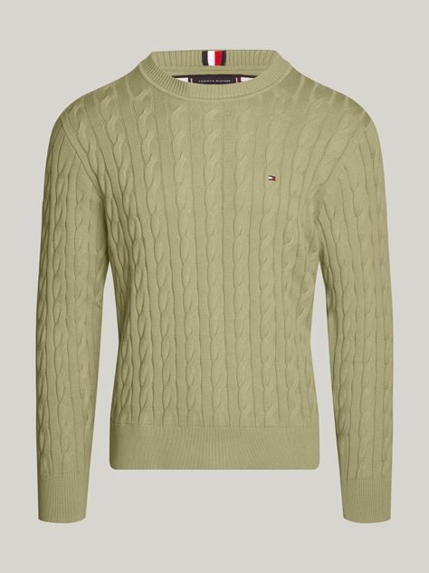 Sweater Classics Trenzado Verde Tommy Hilfiger-4