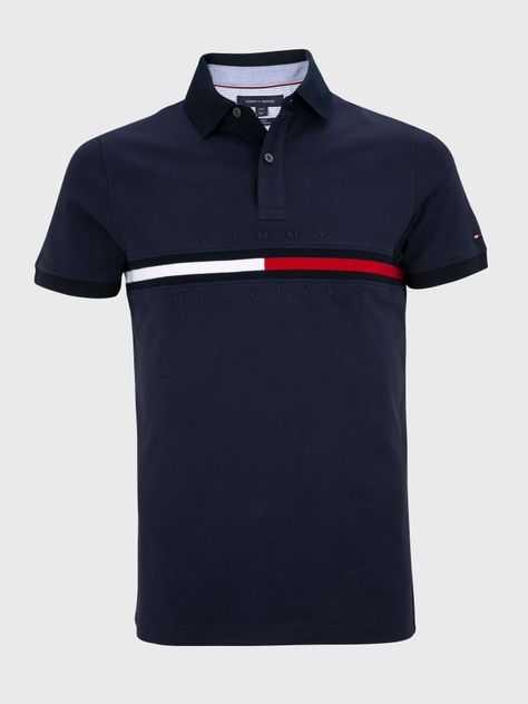 Polo Tanner Slim Fit Azul Tommy Hilfiger-0