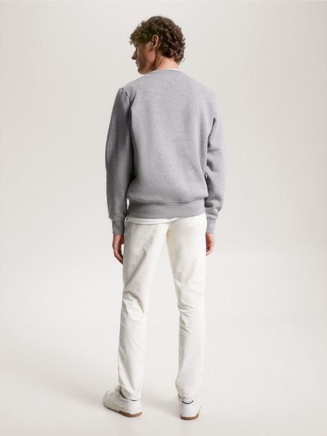 Polerón C-Neck Con Logo Estampado Gris Tommy Hilfiger-2