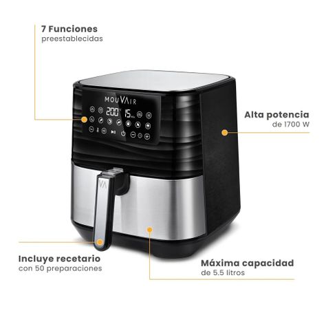 Freidora de Aire Mouvair Gourmet 5.5L-2