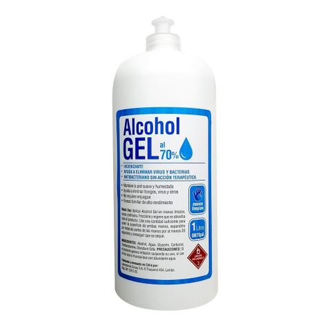 Alcohol Gel 70% De Manos Limpias 1 Litro Isp-0