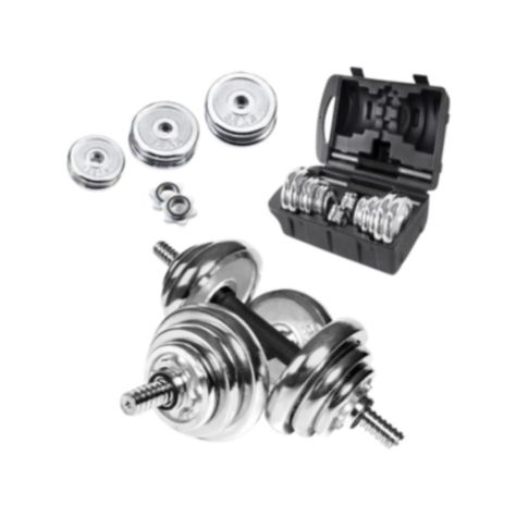 Set De Mancuernas 30 Kg Con Maleta Portátil-1
