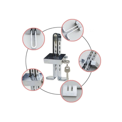 Traba Pedal - Candado - Llaves Seguridad Auto Robo-1
