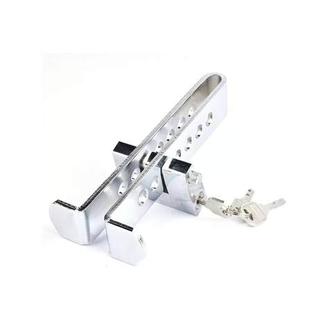 Traba Pedal - Candado - Llaves Seguridad Auto Robo-0