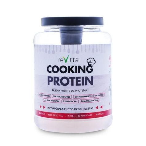 Proteína para cocinar Whey Cooking sin sabor 1 kg.-0