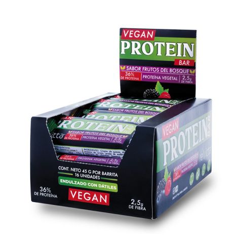 Caja 16 barritas veganas Rice frutos bosque 45 grs.-0