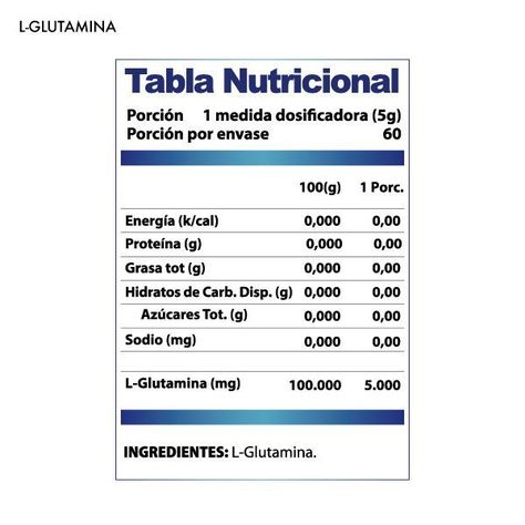 L-Glutamina 300 grs. 60 servicios-1