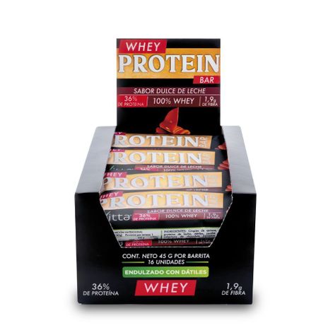 Caja 16 barritas Whey dulce de leche 45 grs.-0