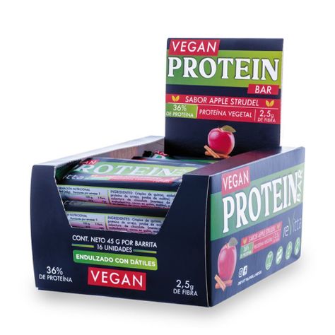 Caja 16 barritas veganas Rice apple strudel 60 grs-0