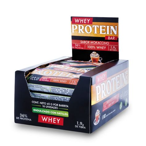 Caja 16 barritas Whey sabor mokaccino 45 grs.-0